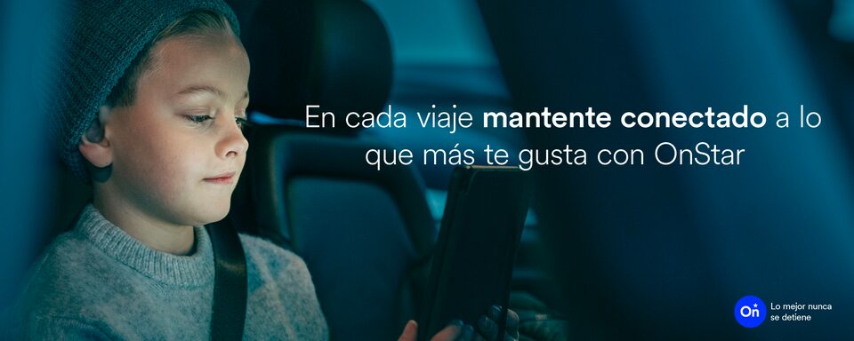 Con OnStar tienes mejores trayectos para ti y tus pasajeros. Descúbrelo.